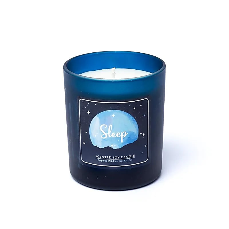 Sleep soy candle in glass jar