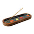 Incense Dish, Black Floral
